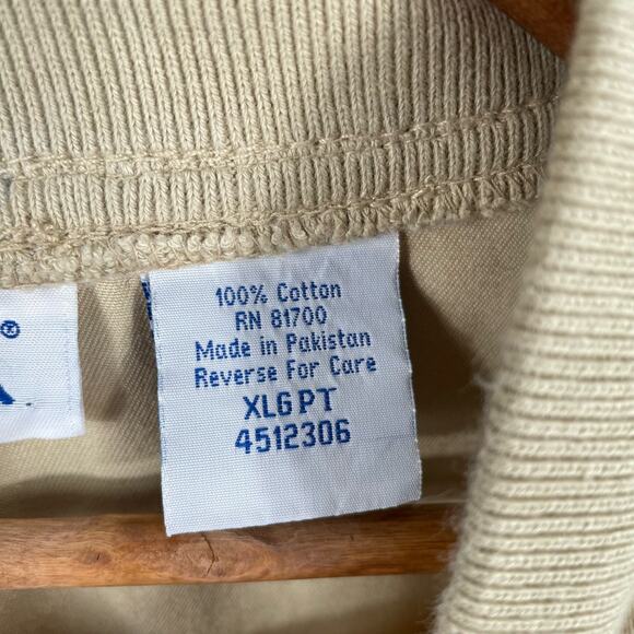 Blair Long Sleeve Snap Front Sweater Canvas Jacket Beige Women's Size XL - Picture 6 of 9